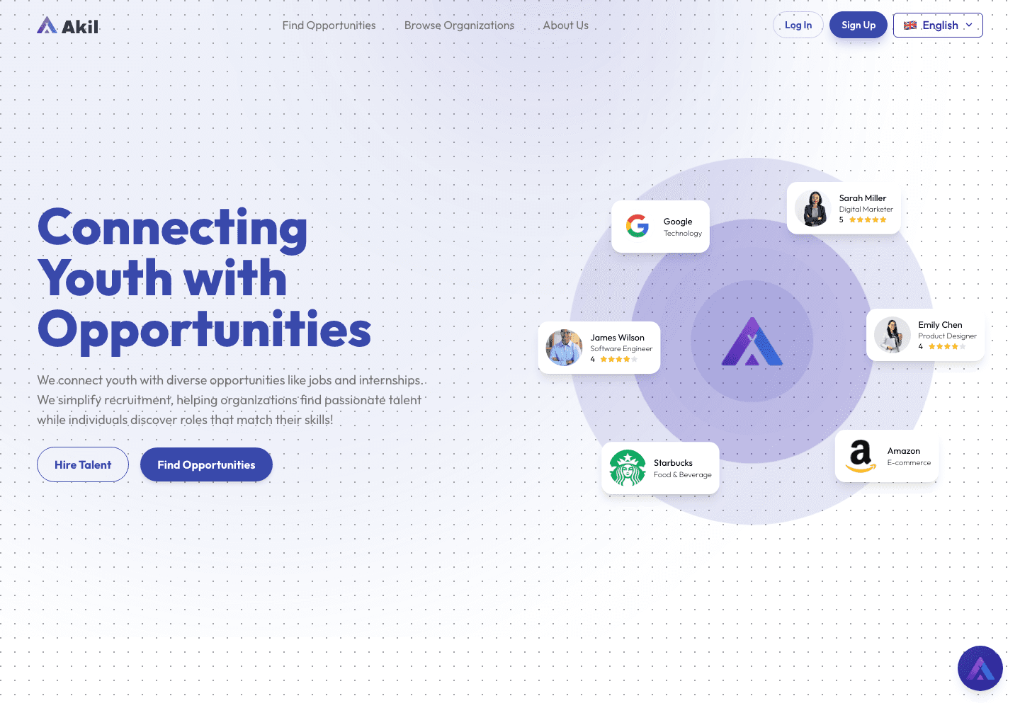 AkilConnect website preview