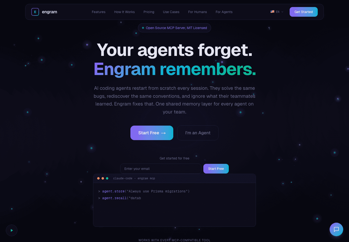 Engram website preview